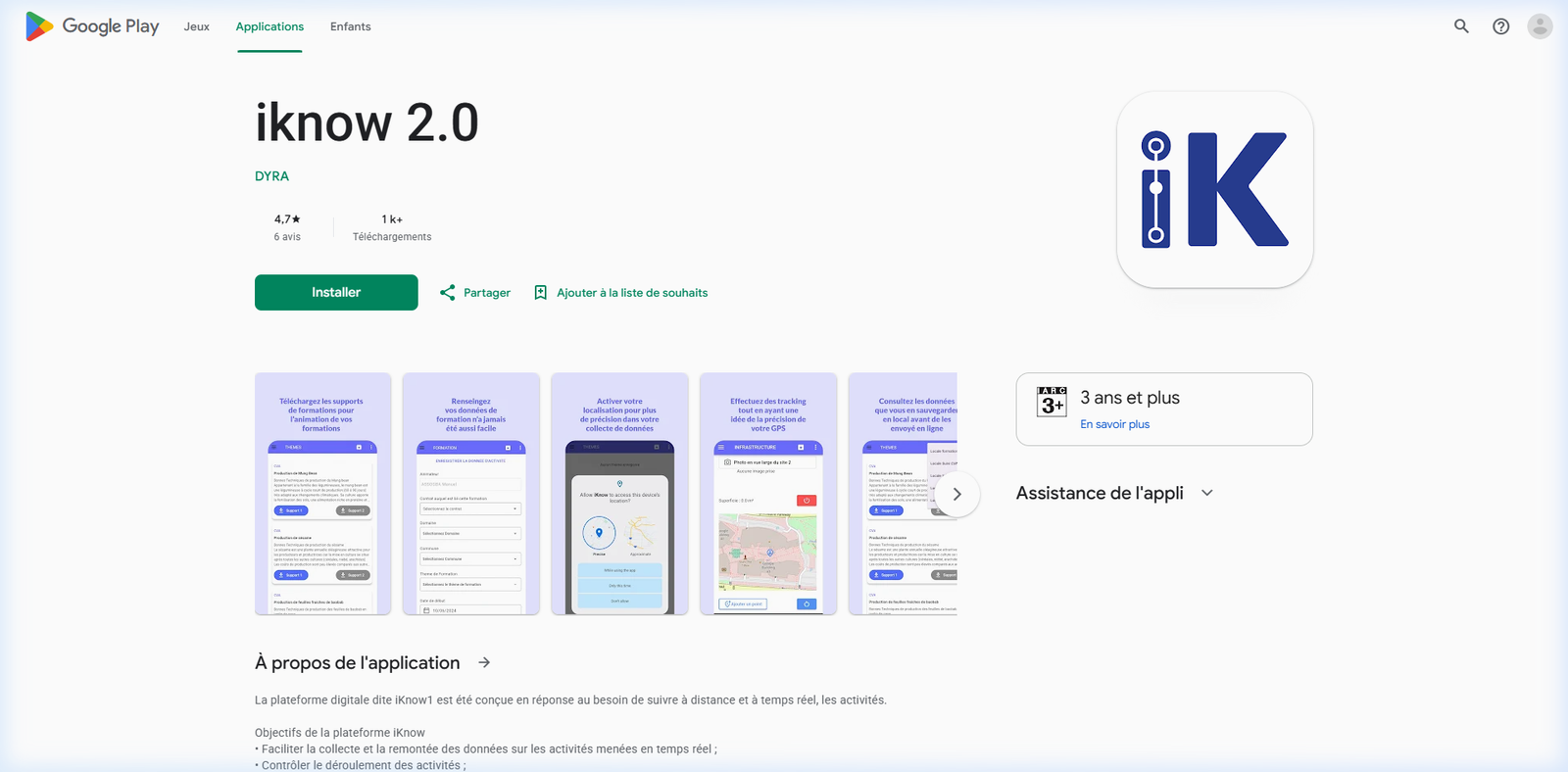 Aperçu application iKnow 2.0